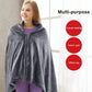 Heated Shawl with Instant Heat and USB Power, Removable Fleece Cover