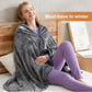 Heated Shawl with Instant Heat and USB Power, Removable Fleece Cover