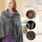 Heated Shawl with Instant Heat and USB Power, Removable Fleece Cover