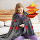 Heated Shawl with Instant Heat and USB Power, Removable Fleece Cover