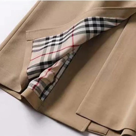 Long Trench Coat with Adjustable Fit for Everyday Wear