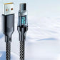 Fast Charging USB Type-C Cable With Power Display for Device Charging