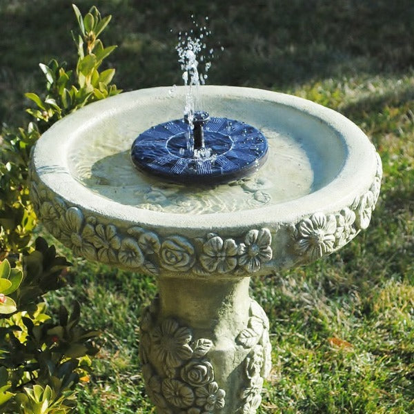 Solar Fountain Pump with Integrated Solar Panel and Four Nozzle Options, Floating Base