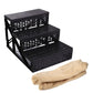 Pet Stairs with Removable Fleece Cover and Non-Slip Surface for Small Dogs
