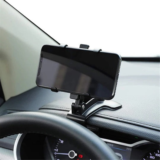 Adjustable 360-Degree Car Phone Mount for Hands-Free Driving Use