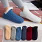 Fleece Thermal Socks with Silica Grip Bottoms and Moisture Wicking, Roll Down Tops