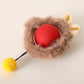Active Motion-Activated Rolling Ball Toy with Tail Attachment