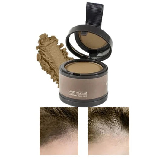 Water-Resistant Hairline Concealer Powder with Built-In Sponge Applicator