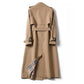 Long Trench Coat with Adjustable Fit for Everyday Wear