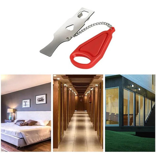Portable Temporary Door Lock for Travel and Indoor Privacy