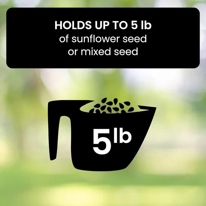 Bird Feeder with Squirrel Deterrent Design for Wild Birds