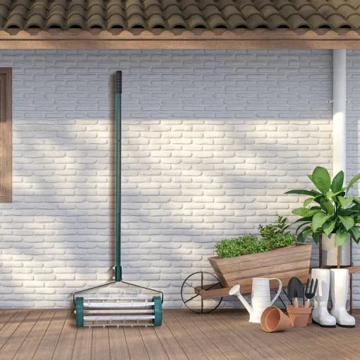 Heavy Duty Manual Lawn Spike Soil Aerator for Yard Maintenance