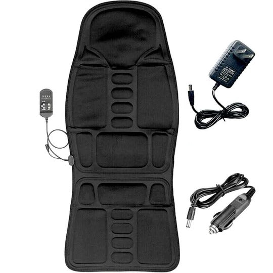 Eight Mode Massage Chair Pad with Heated Back and Neck Support for Car and Home Use
