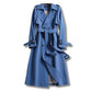 Long Trench Coat with Adjustable Fit for Everyday Wear