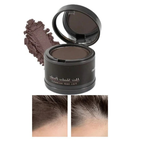 Water-Resistant Hairline Concealer Powder with Built-In Sponge Applicator