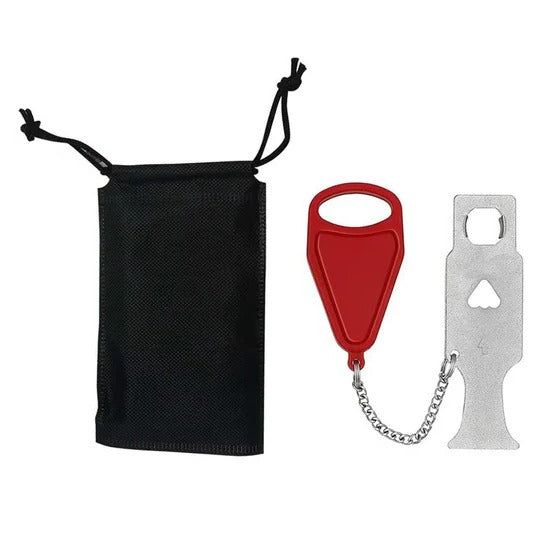 Portable Temporary Door Lock for Travel and Indoor Privacy