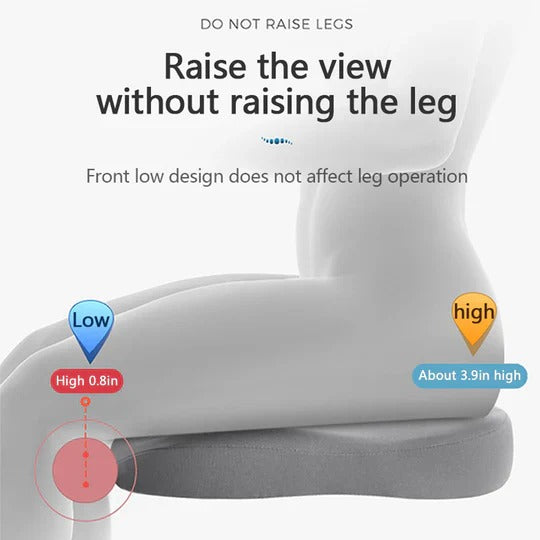Adult Car Seat Booster Cushion for Improved Driving Visibility and Seating Support