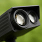 Solar LED Spotlight with Adjustable Zoom and RGB Color Modes, IP65 Outdoor