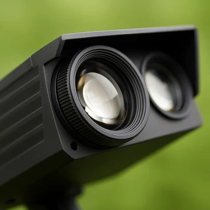 Solar LED Spotlight with Adjustable Zoom and RGB Color Modes, IP65 Outdoor