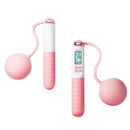 Cordless Jump Rope with Digital Counter and Weighted Handles