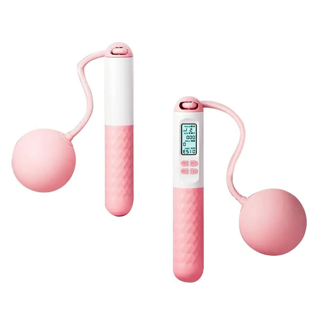 Cordless Jump Rope with Digital Counter and Weighted Handles