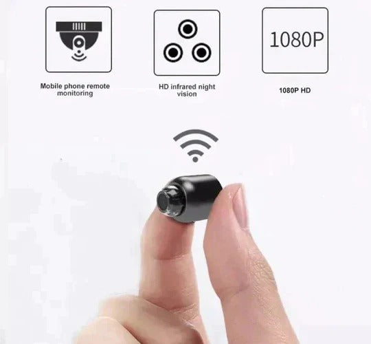 Compact Indoor WiFi Security Camera with Night Vision and Motion Detection