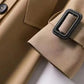 Long Trench Coat with Adjustable Fit for Everyday Wear