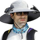 Lightweight Adjustable Sun Hat with Dual Cooling Fans for Outdoor Use
