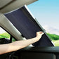 Retractable Car Windshield Sunshade Curtain Set