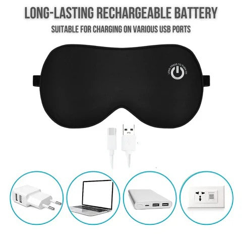 Rechargeable Heated Eye Mask for Warm Eye Comfort and Relaxation