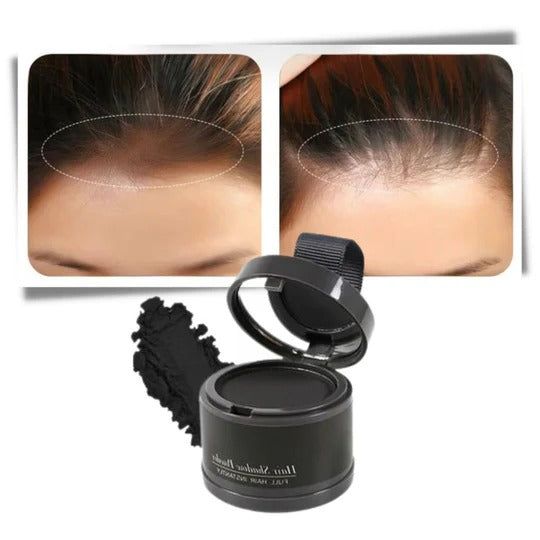 Water-Resistant Hairline Concealer Powder with Built-In Sponge Applicator