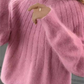 Women's Knit Sweater with Crew Neck and Full Length Sleeves, Hip Coverage