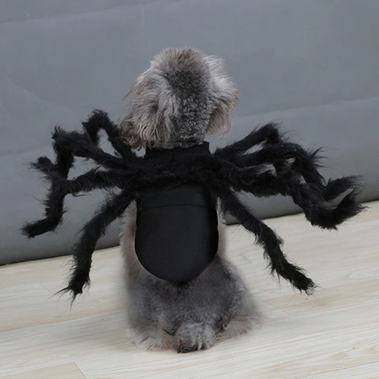 Spider Costume for Pets with Eight Faux Legs and Adjustable Straps, Soft Breathable Fabric