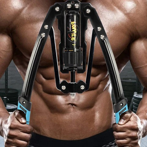 Adjustable Chest Exerciser with 20 Resistance Levels and Hydraulic Pressure Protection