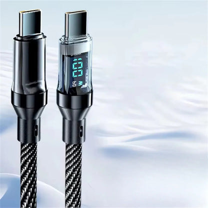 Fast Charging USB Type-C Cable With Power Display for Device Charging