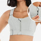 High Support Front-Zip Sports Bra for Active and Everyday Wear