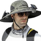 Lightweight Adjustable Sun Hat with Dual Cooling Fans for Outdoor Use
