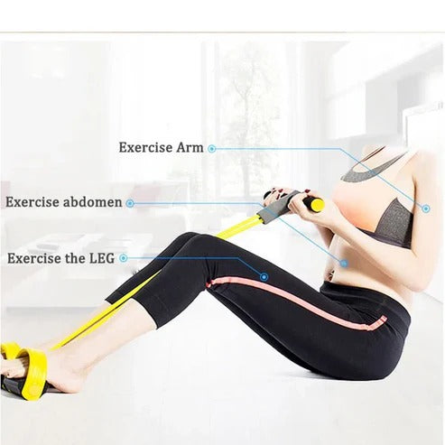 Multipurpose Pedal Resistance Elastic Sit-Up Bands