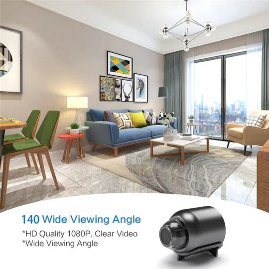 Compact Indoor WiFi Security Camera with Night Vision and Motion Detection