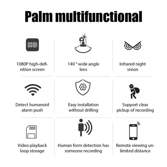 Compact Indoor WiFi Security Camera with Night Vision and Motion Detection