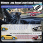 Laser Radar Detector with Solar Panels and LED Visibility Lights for Bikes