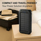 High-Capacity Waterproof Solar Power Bank With Dual USB Ports