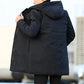 Insulated Winter Parka with Wind and Moisture Resistant Shell, Adjustable Fit