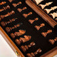 Chess Set with Solid Wood Board and 34 Carved Pieces, 15.7 x 15.7 in