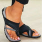 Women’s Casual Cross-Strap Slip-On Sandals