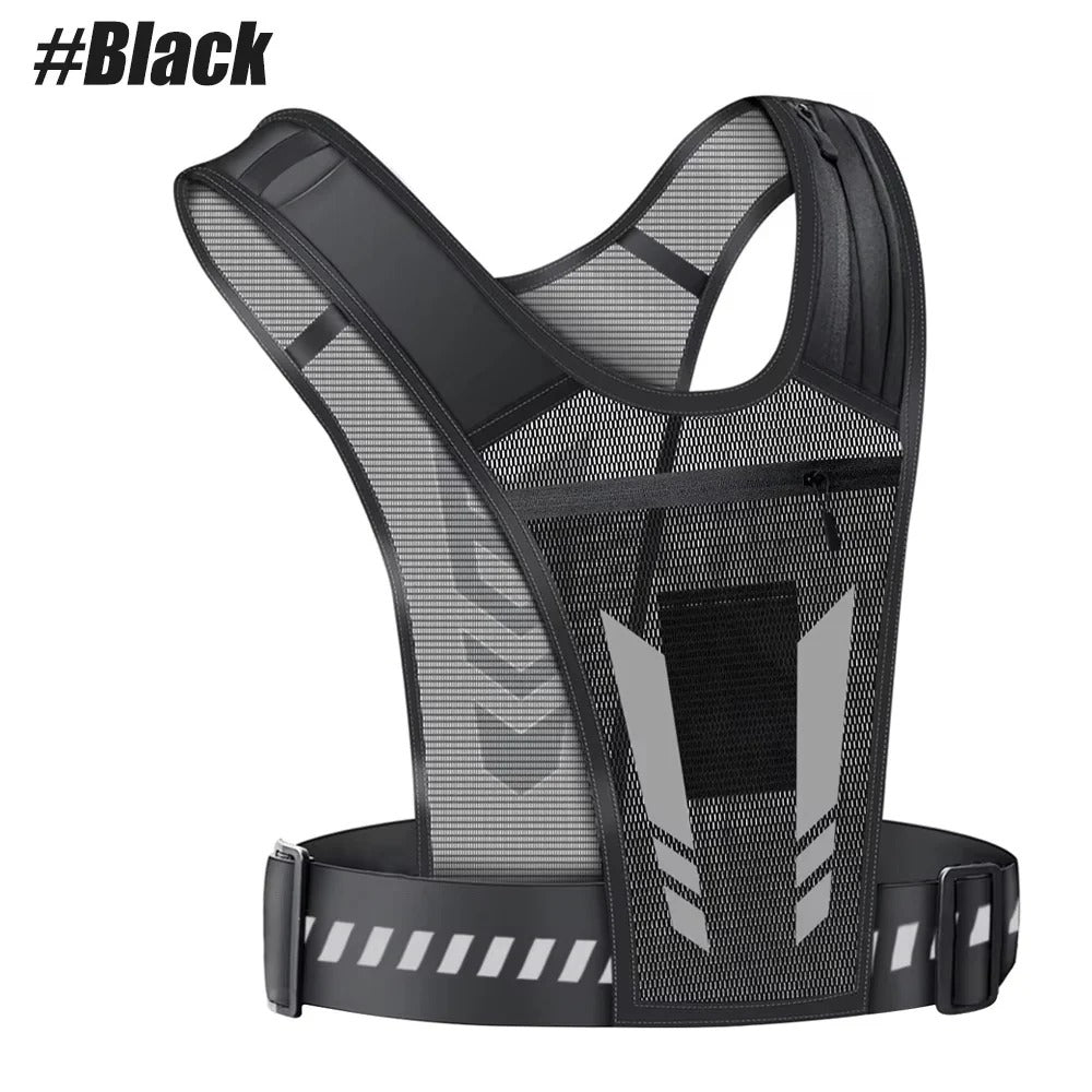 Phone Holder Vest With Adjustable Fit and Multi-Pocket Storage
