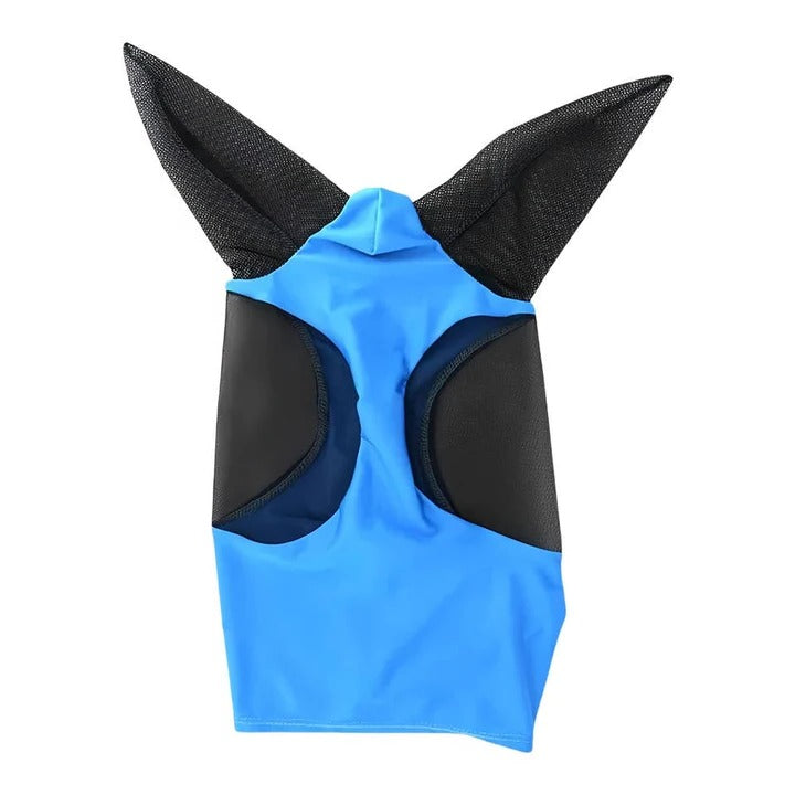 Horse Fly Mask with Mesh Face Coverage and UV Protection, Stretchy Elastic Fit