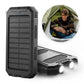 Solar Power Bank with Dual USB and Built-In LEDs, 500000mAh Weather Resistant