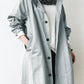 Stretch Coat with Subtle Waist Shaping and Breathable Knit, Machine Washable