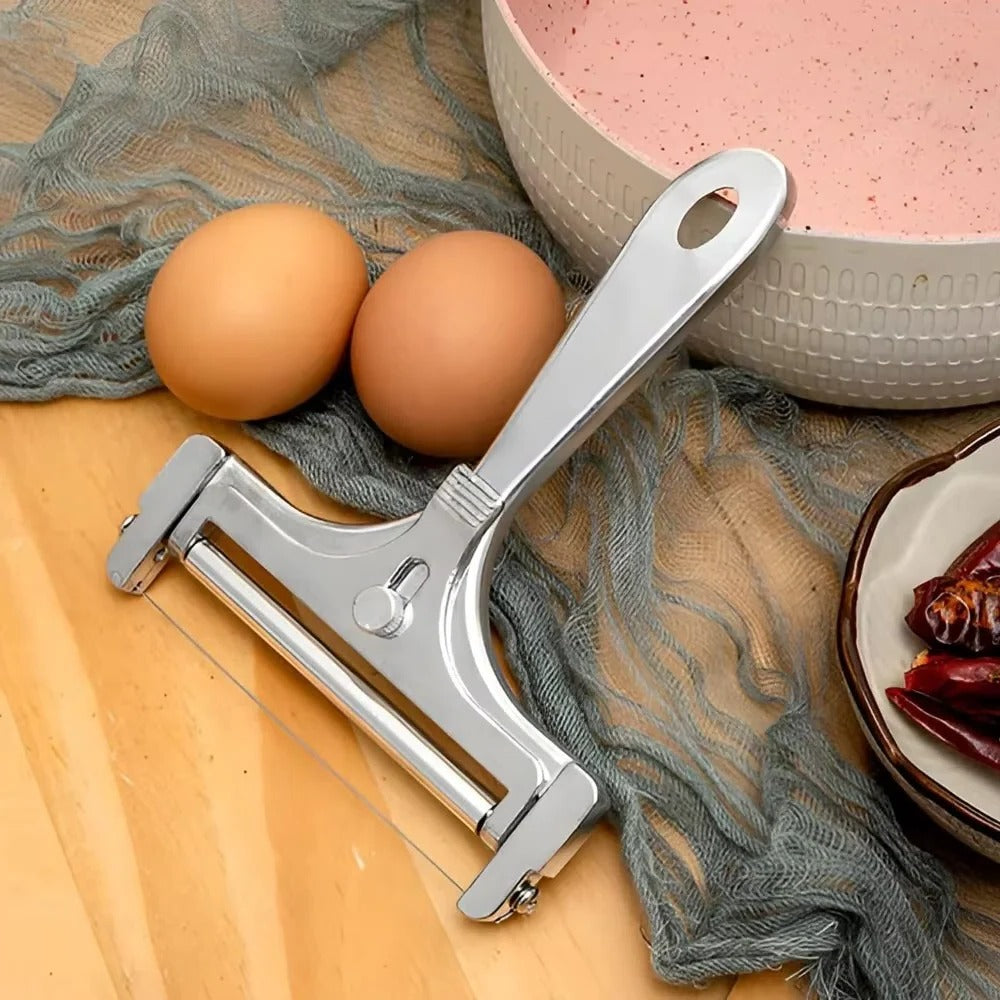 Adjustable Cheese Slicer with Wire Cutting System and 4 Spare Wires